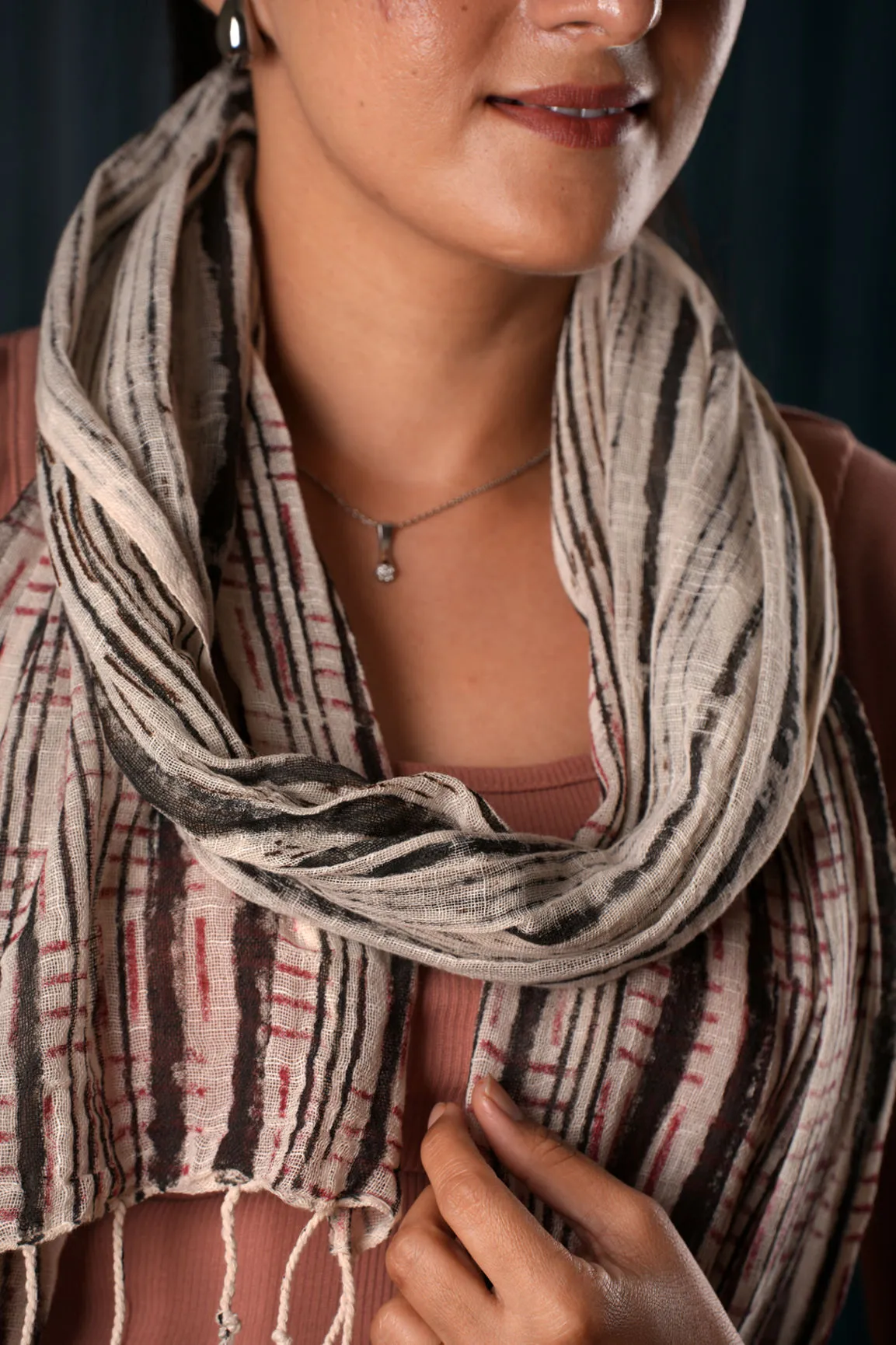 Cotton Printed Scarf - #4