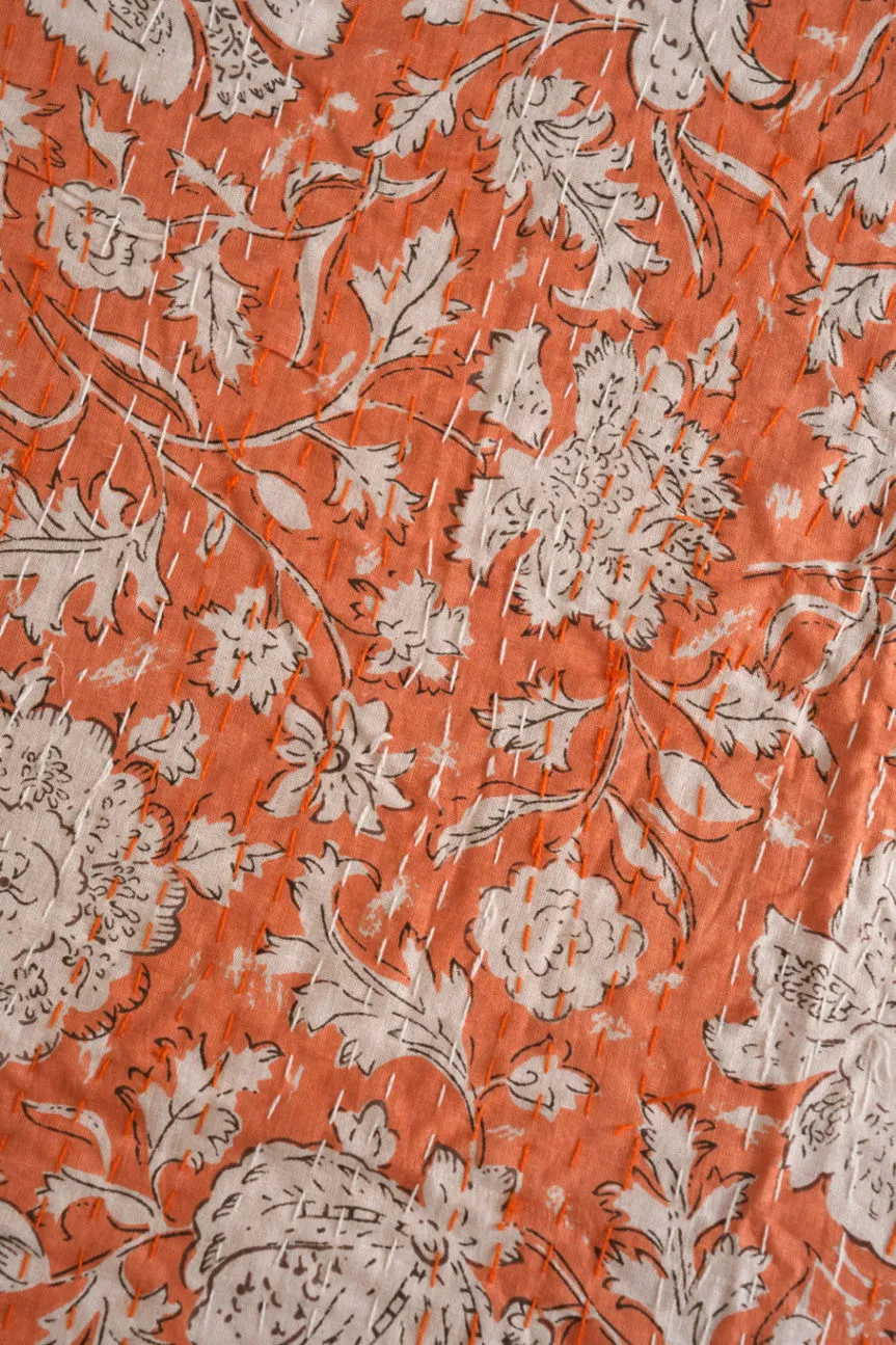 Kantha Quilt - The Salmon