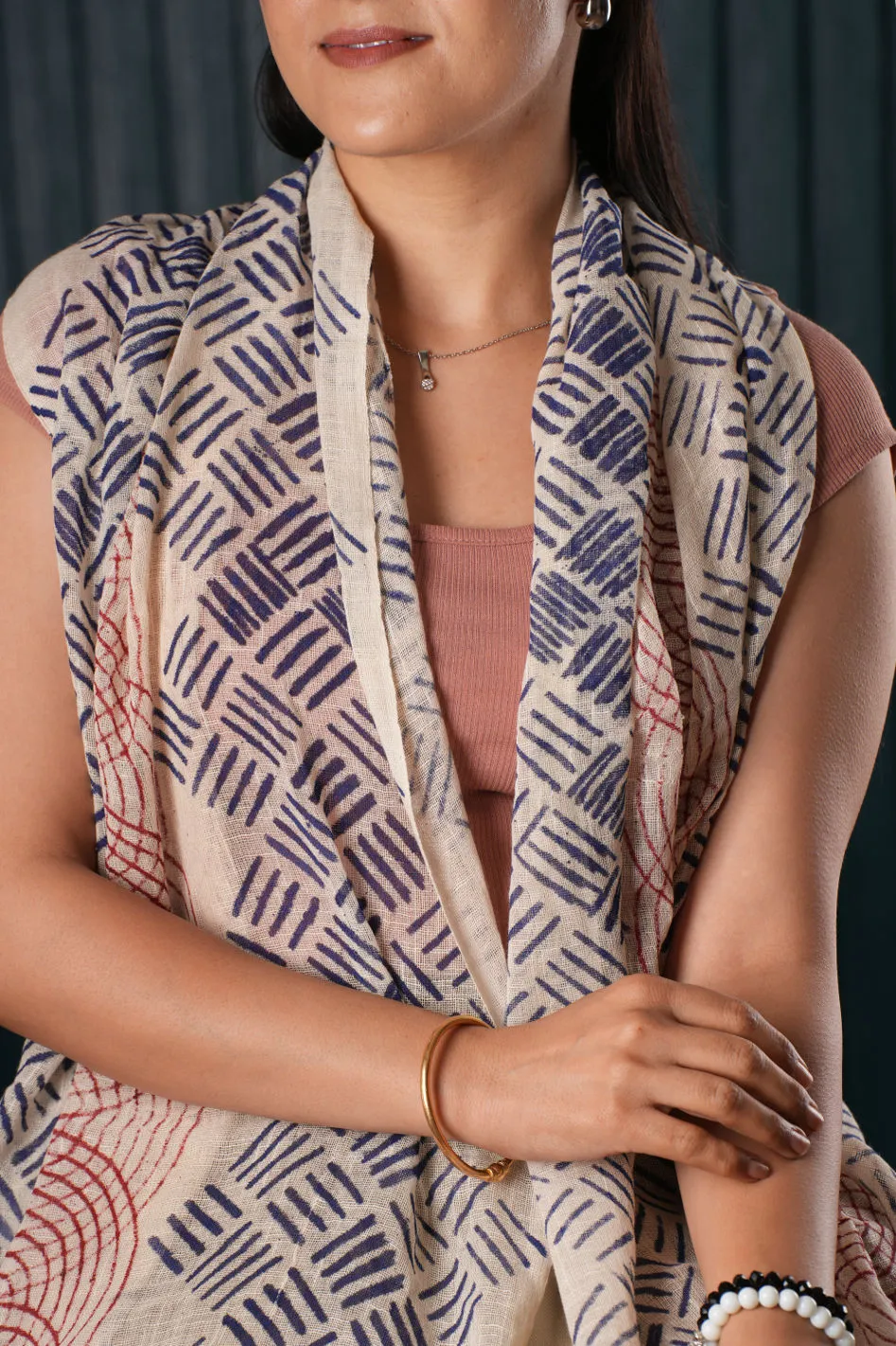 Cotton Printed Scarf - #7