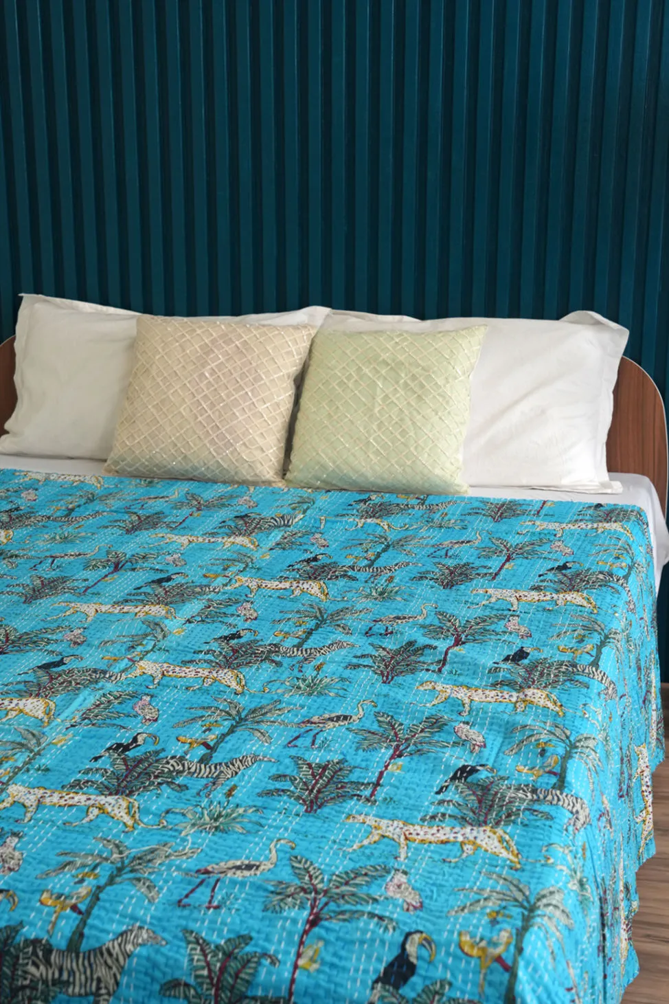 Safari Kantha Quilt