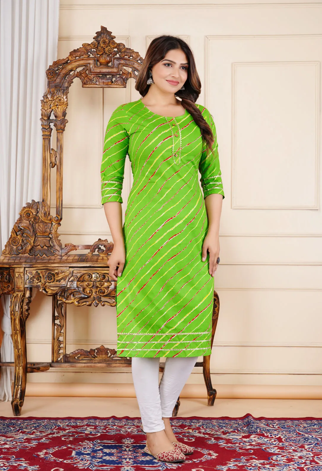 Green Kurta for Women