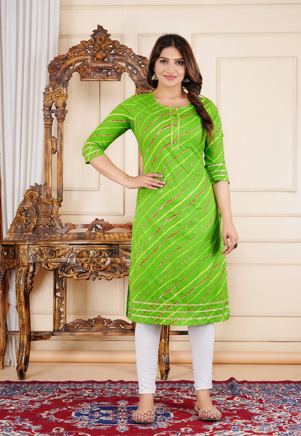 Green Kurta for Women