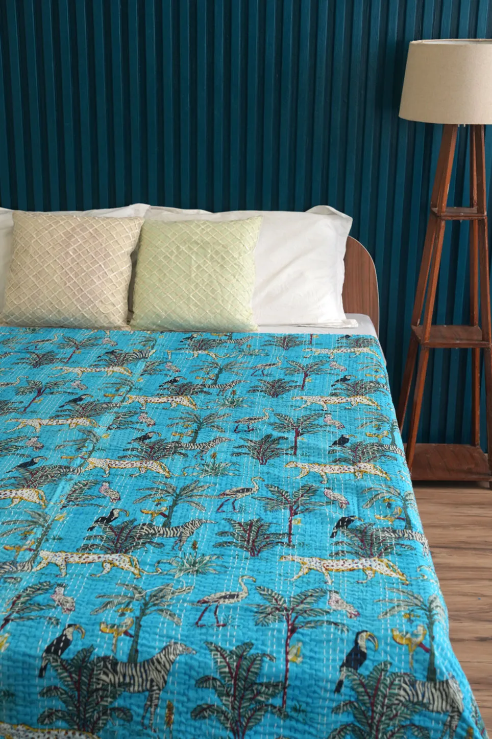 Safari Kantha Quilt