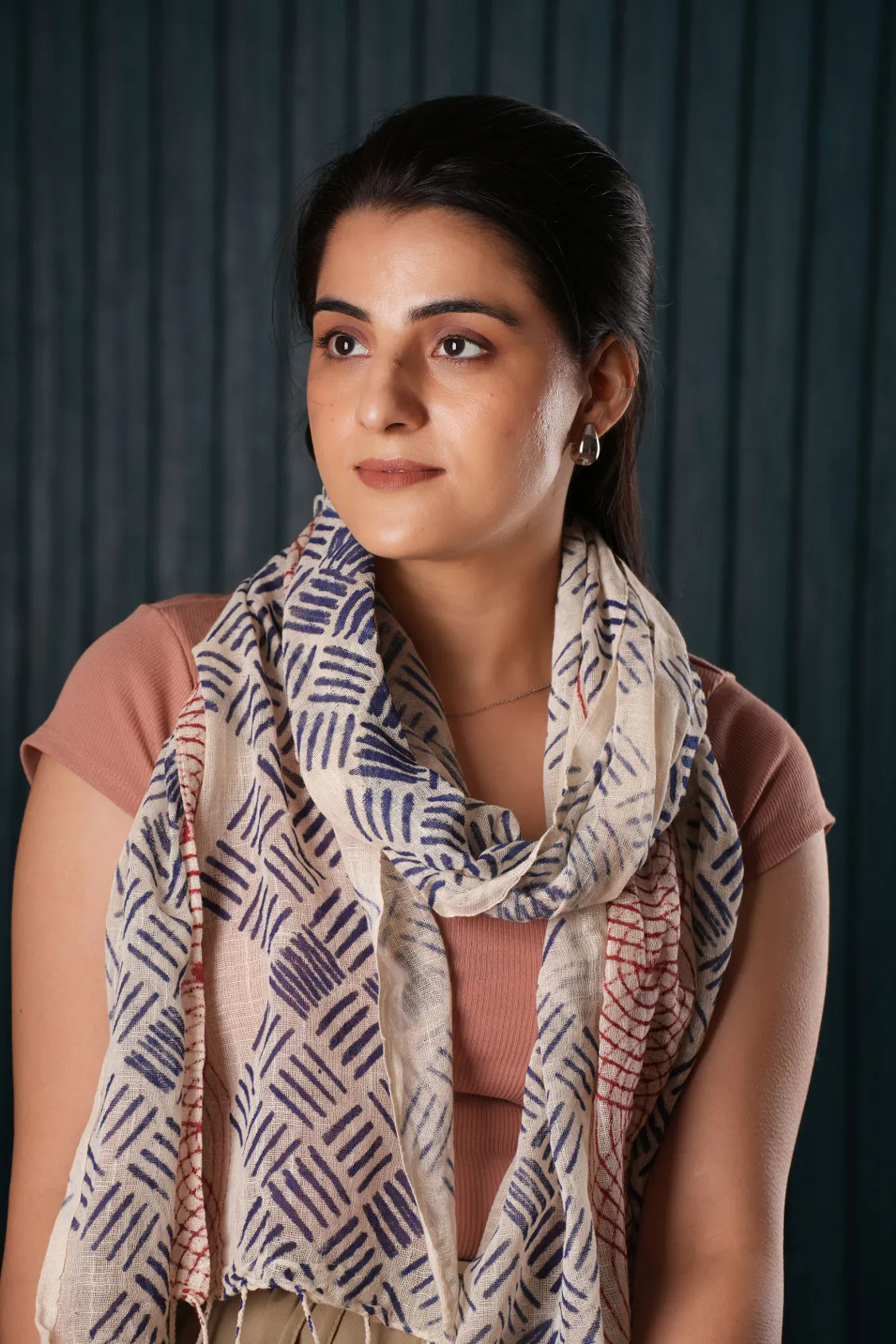 Cotton Printed Scarf - #7