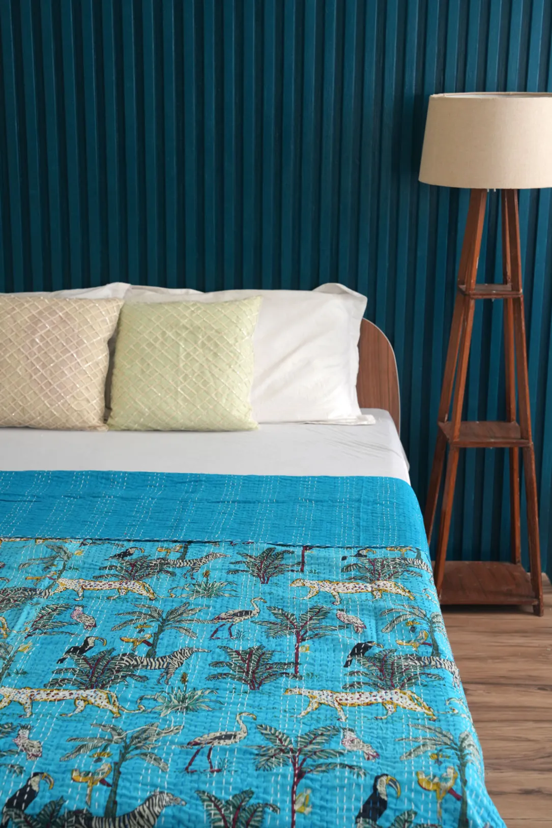 Safari Kantha Quilt