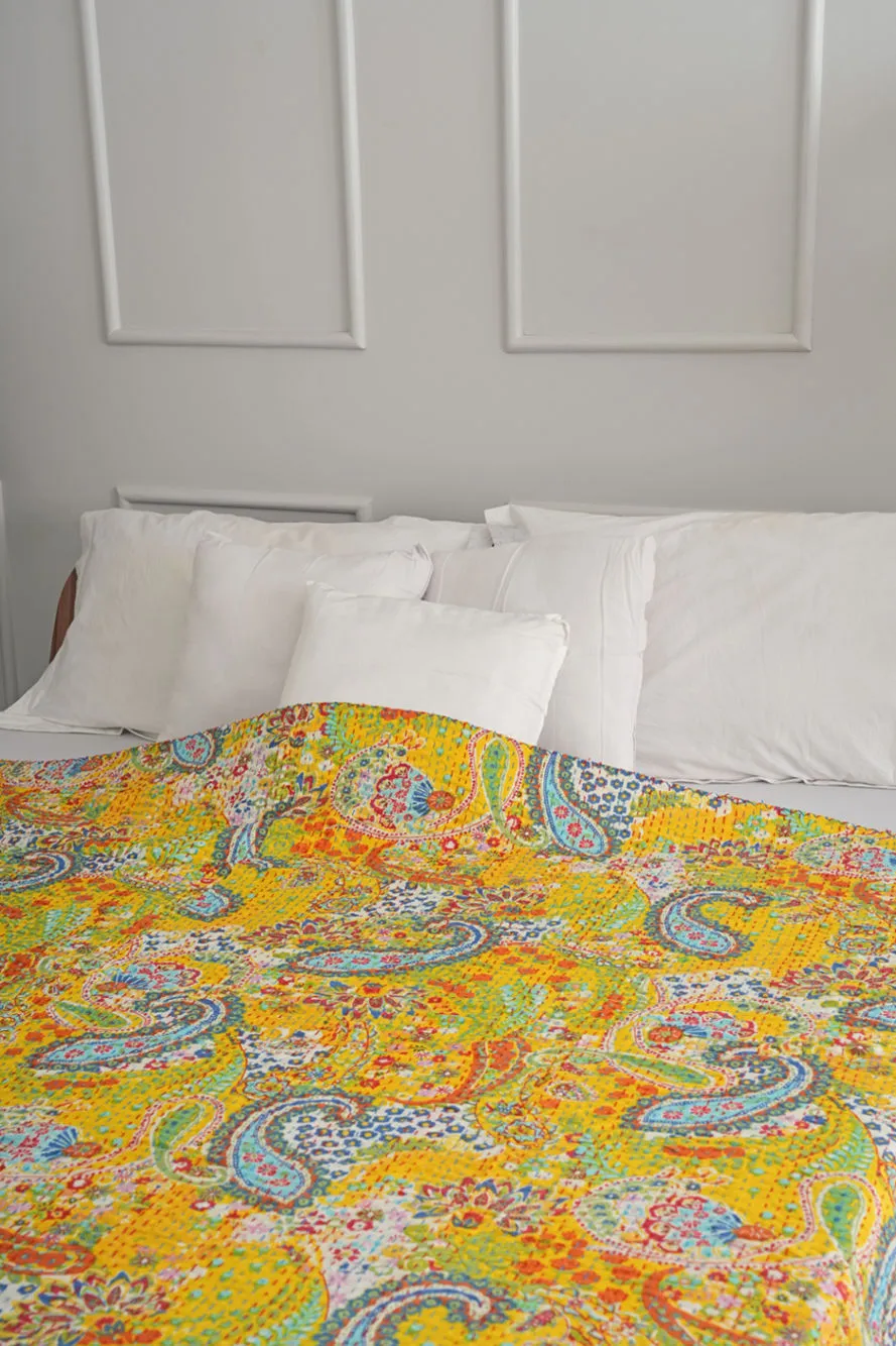 Paisley Kantha Quilt