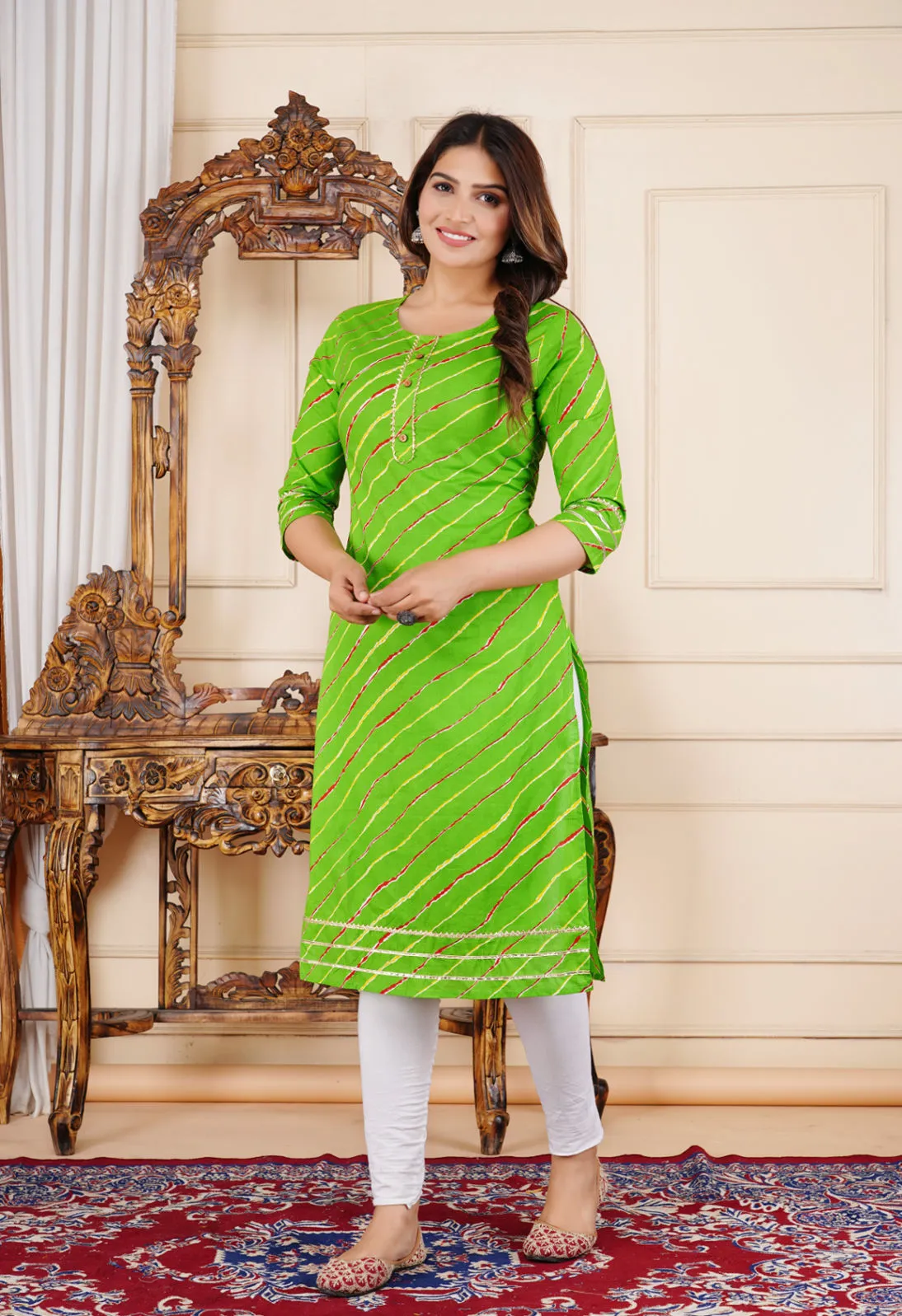 Green Kurta for Women