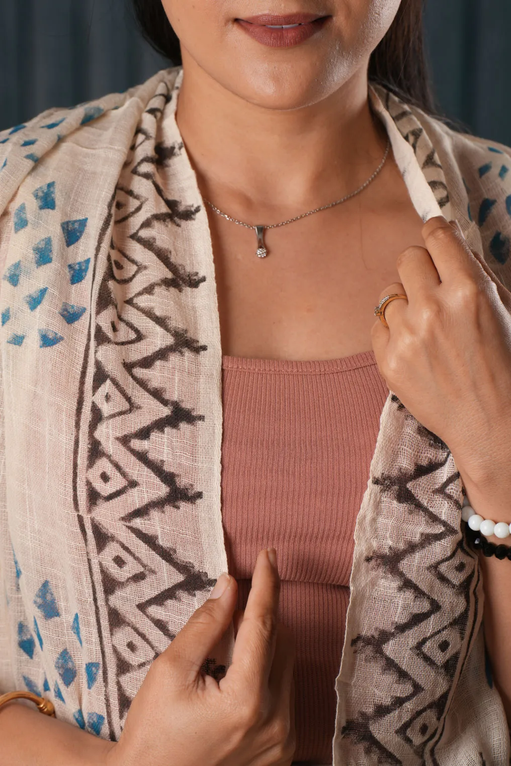 Cotton Printed Scarf - #6