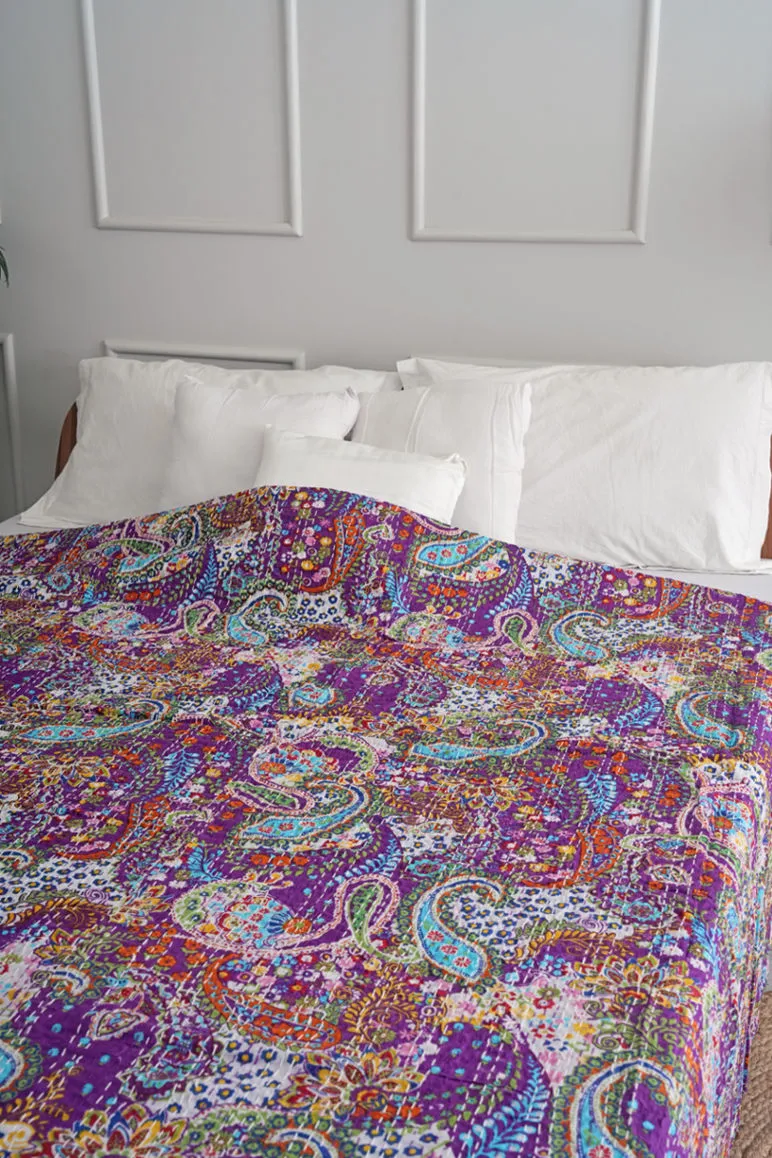 Paisley Kantha Quilt