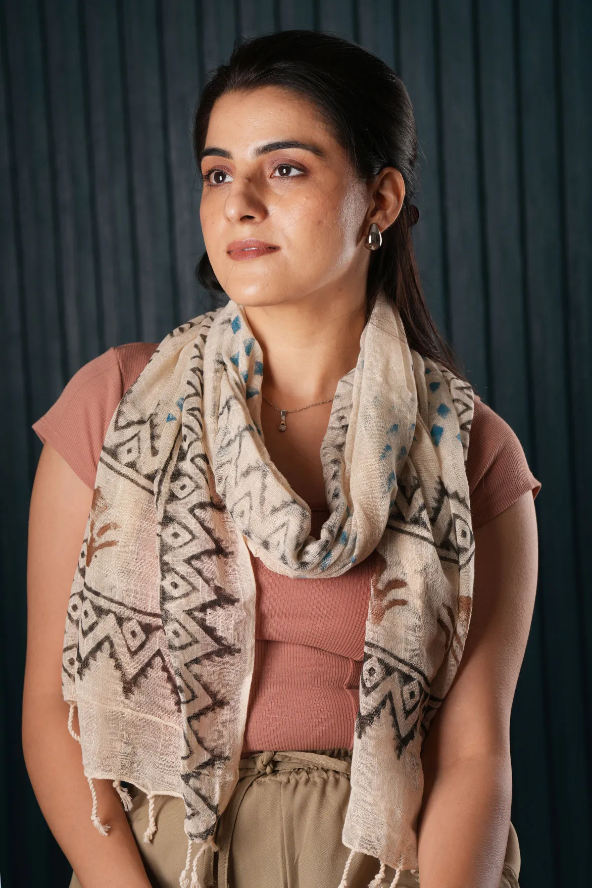 Cotton Printed Scarf - #6