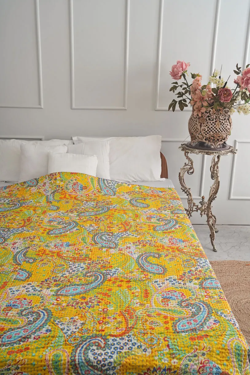 Paisley Kantha Quilt