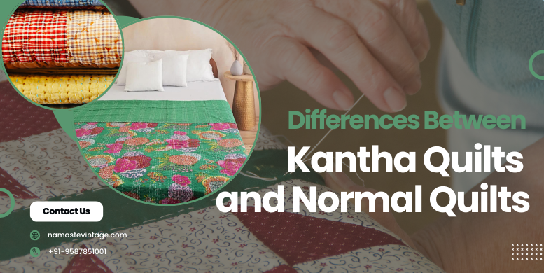 Differences Between Kantha Quilts and Normal Quilts